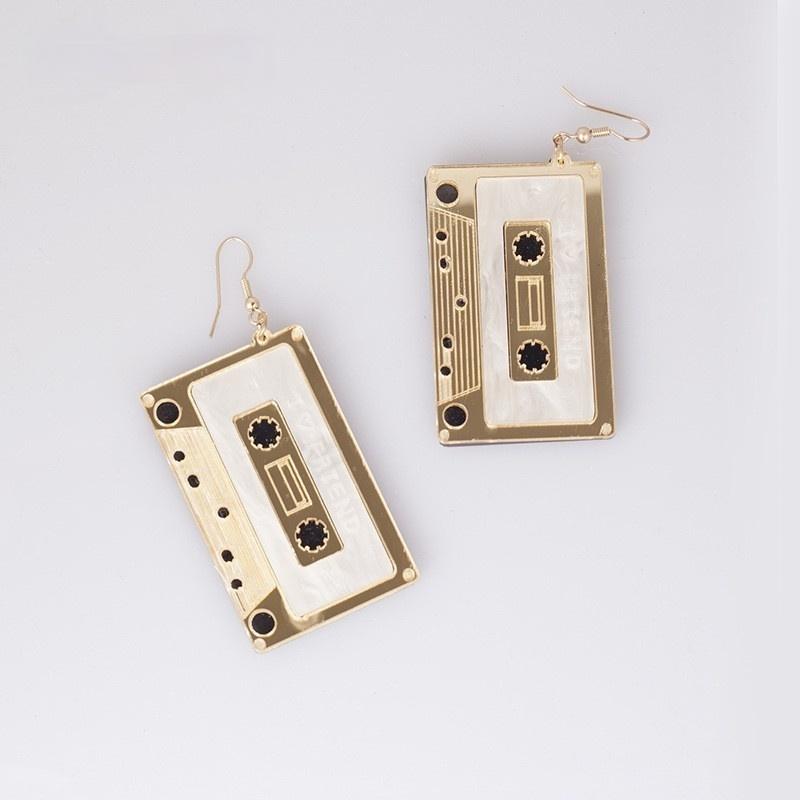 

Женские летние модные брендовые акриловые серьги-подвески из ленты для женщин, серьги с длинной подвеской из цинкового сплава, ювелирные аксессуары gold