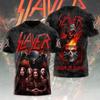 T-shirt alla moda da uomo Rock Band Slayer Stampa 3D T-shirt Uomo Donna Hip Hop Manica Corta Maglietta Oversize Streetwear Top Abbigliamento