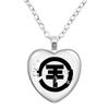 Tokio Hotel Anhänger Halskette Rockband Bill Kaulitz Musik Sänger Bild Glas Herzform Halskette Schmuck Charme Fans Geschenk