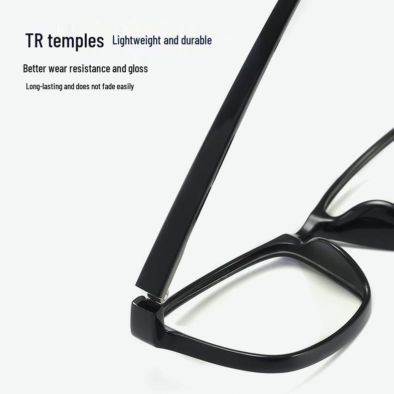 Unisex Imitation Wood Grain TR90 Lightweight Myopia Eyeglasses 18215 - Fashionable and Durable Frame