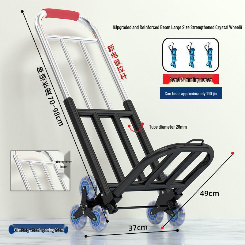 Foldable Handcart for Shopping and Luggage Transport