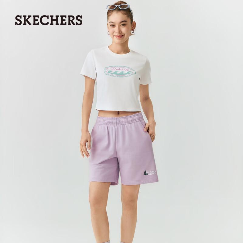 Skechers Women's Slim Fit Knit Short Sleeve T-Shirt L226W016