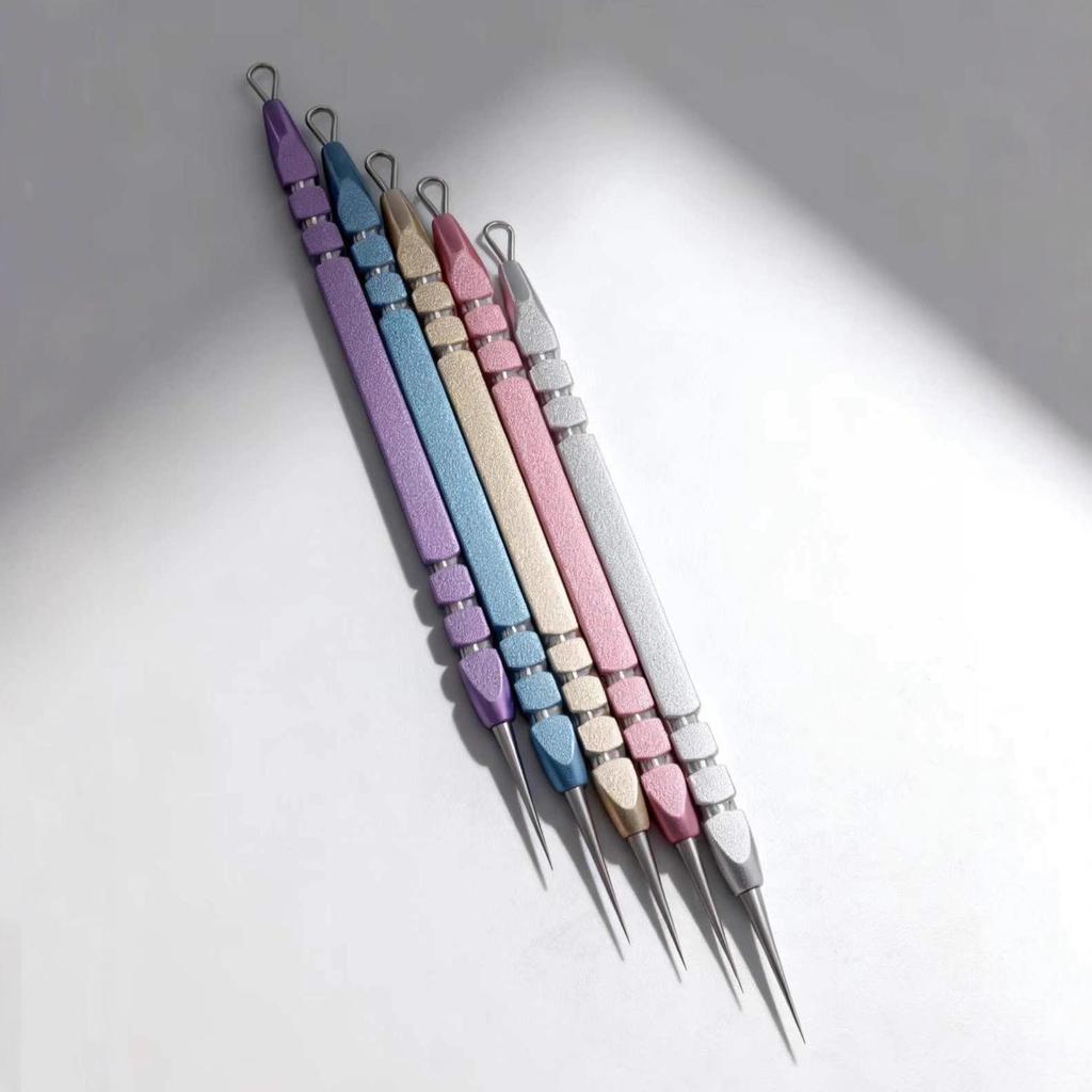 Double-Ended Multi-Color Aluminum Blackhead & Acne Extractor Needle