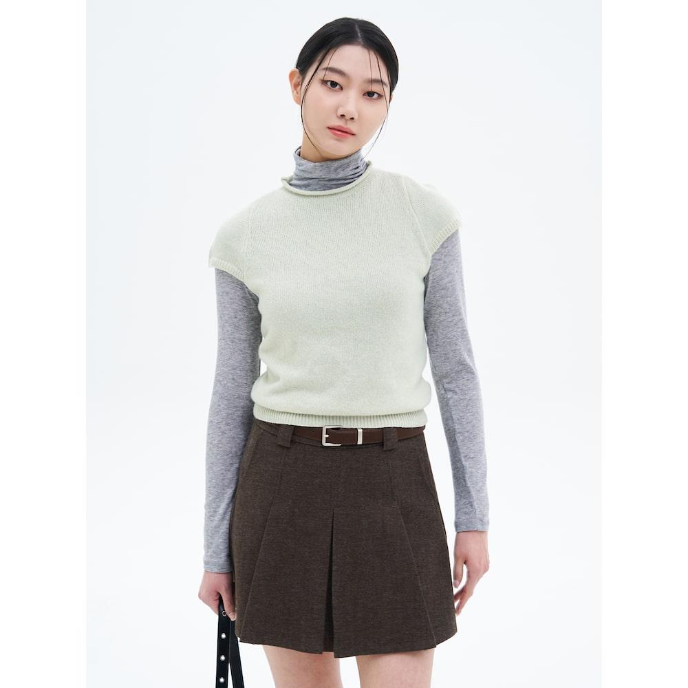 8Seconds Cap Sleeve Knit Top Light Green Light Green/S