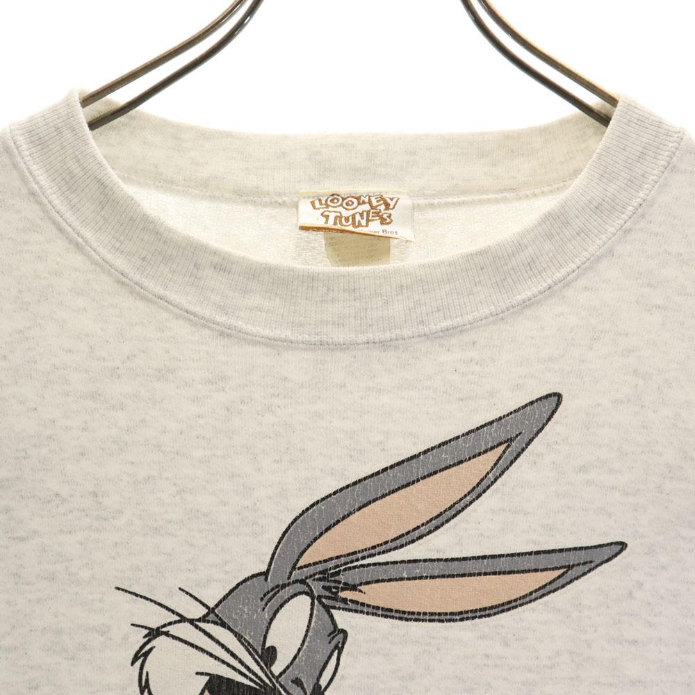 LOONEY TUNES 90s Old Warner Brothers made in the USA Long sleeve sweat trainer Men's Used