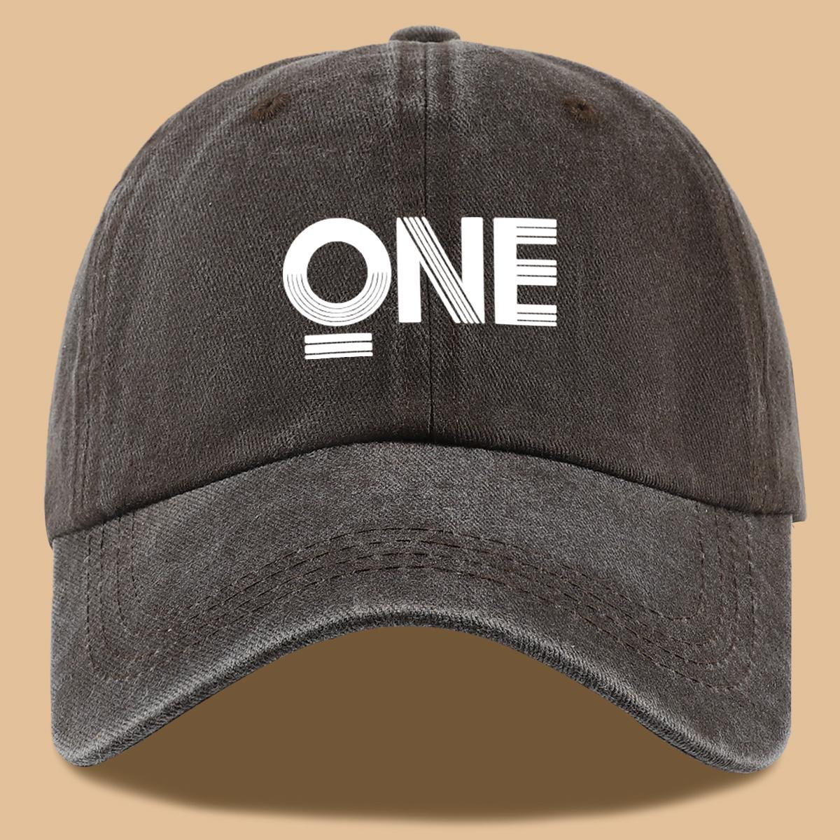 

Printed Baseball Cap Fashionable Street Style Peaked Cap Unisex Adjustable Sun Hat