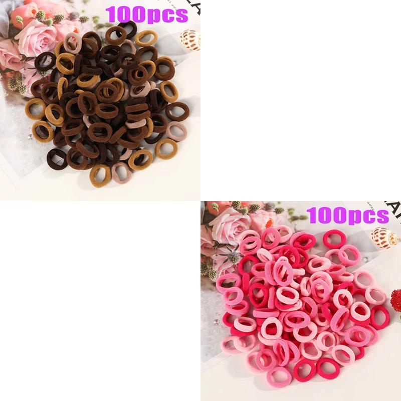 Small Rubber Band High Elasticity Does Not Hurt The Hair Multi Color System 2 Cm Diameter