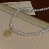 Korean New Imitation Pearl Choker Colar Thick Chains With Pendant Necklace For Women Fashion Choker Necklaces  Jewelry Gift