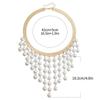 Sweater Chain Clavicle Chain Women Adjustable Imitation  Pearl Necklace  Gifts