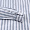 VANBROUGH Luxury Linen Stretch Stripe Classic Shirt  Bossg1051 Bu 