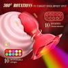 Rose Sex Toys Vibrators, 360°Rotation  Adult Toys for Women, Remote Control 10 Vibrating Rotating Modes, Couple Sex Toy Prostate Massager
