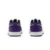 Jordan Air Jordan 1 Abrasion Resistant Low Top Vintage Basketball Shoes Unisex Black White Purple DC0774-101(Team1393-1SBOX)