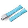 Premium Grade Curved End CTS FKM Rubber Watch Band 20mm 22mm Quick Release Butterfly Buckle Waterproof Soft Flexible Diver Style