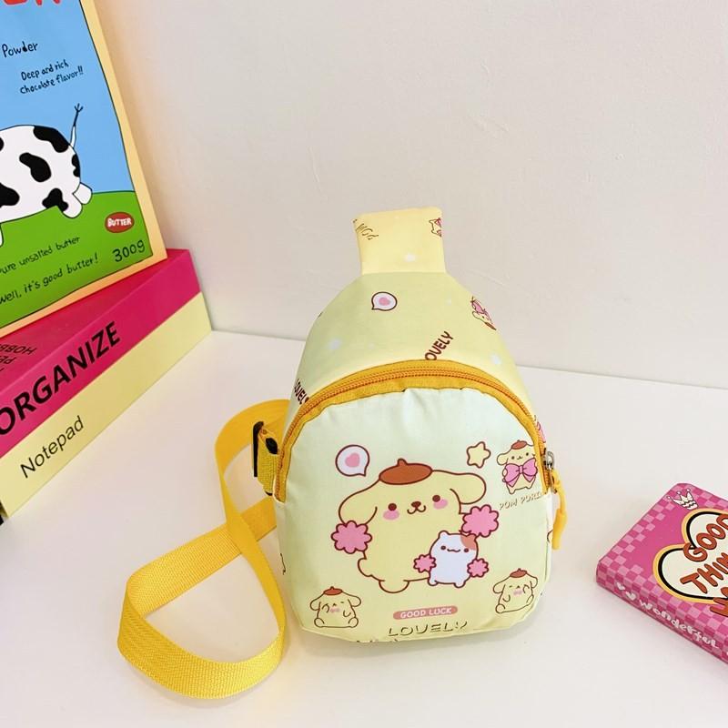 Hello Kitty Kids Cartoon Canvas Crossbody Bag With Light Weight For Preschool Kids