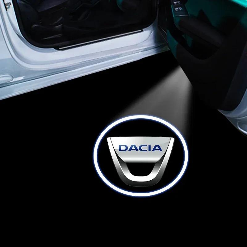 

Car Door LED HD Welcome Courtesy Shadow Projector Lamp Logo Light For Dacia Duster Logan Sandero 2 Mcv Sandero MK Cilo Stepway