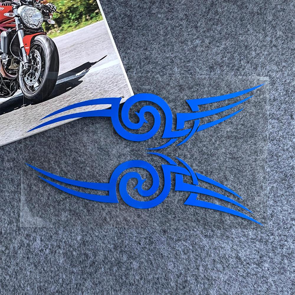 Reflective Waterproof Motorcycle Helmet Rune & Body Sticker - Scratch Resistant Decorative Cover.