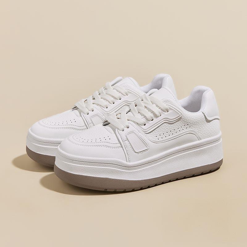 ~ Thick-soled leather breathable little white shoes women's versatile new sports and leisure women's board shoes