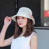 2025 Neue Sommer Einfarbige Floppy Atmungsaktive Strohhüte Für Damen Blumen-Accessoires Damen Sommer Strand Sonnenhüte