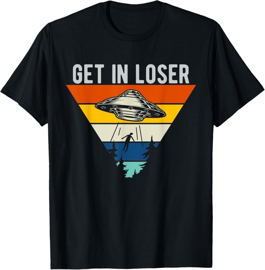 Aliens UFO Egyptian Pyramids | Science Fiction T-Shirt Custom Printed Graphic T Shirts Y2k Funny Shirt Camisas Streetwear