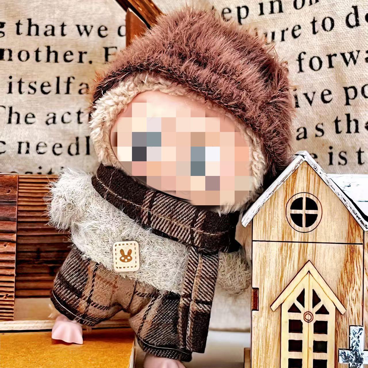 

Labubu Baby Clothes: First & Second Gen Pendant, Love Sweater, Bear Ear Hat Set 17cm Doll Outfit Set (Excludes Doll)