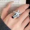 Pony Horse Cartoon Glaze Ring Delicate Opening Finger Ring Aesthetic Animal Horse Ring Set  Lady