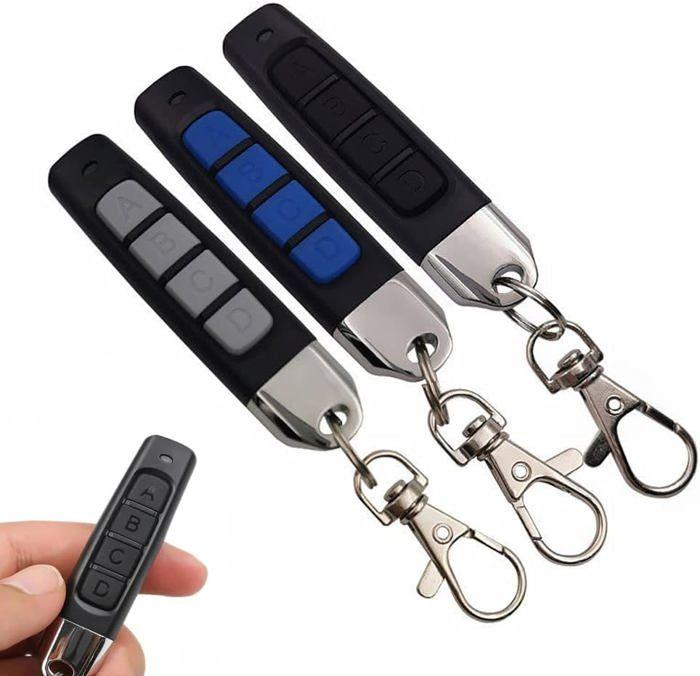 3PCS DUPLICATEUR DE Commande À Distance 4-en-1, Telecommande Universelle Portail 433mhz, Compatibilité Forte Télécommande