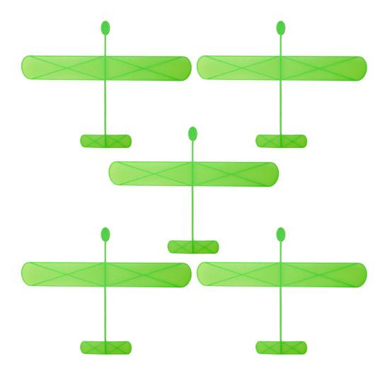 

5 шт. Стабильные планеры, игрушечный ручной вертолет, пластиковые уличные летающие игрушки для детей, координация движений рук и глаз, пусковая установка для улицы, подарки зелёный