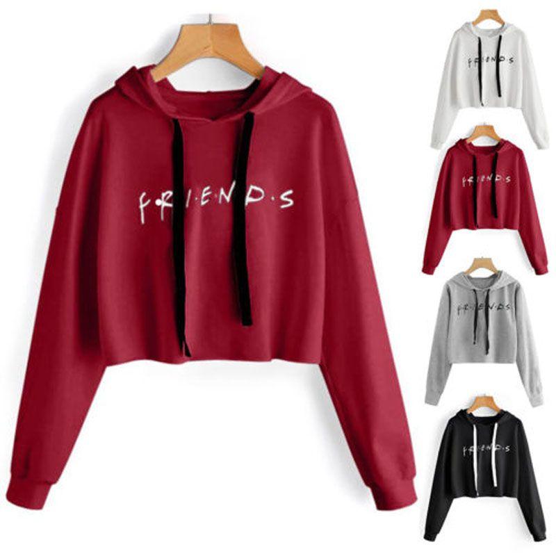 Print Womens Friends Hoodie Hoody Sweatshirt Ladies Pullover Sweater Jumper Hot