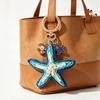 Handwoven Cherry And Starfish Pendant Women'S Beach Bag Decor Keyring Vacation Bohemian Keychain Jewelry Accessories