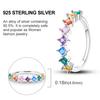 925 Sterling Silver Simple Zirconium Ring Twisted Cord Finger Ring Beaded For Women Luxury Fine Jewelry Gift Party 