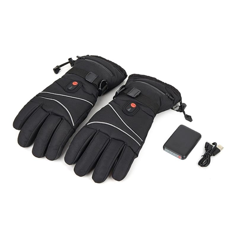 Wiederaufladbare beheizte Handschuhe für Männer und Frauen, batteriebetriebene Motorrad-Wärmehandschuhe, winterwarme Arthritis-Handschuhe