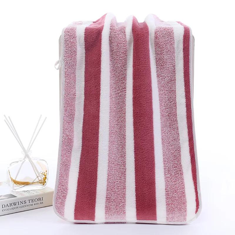 Striped Face Towel Absorbent & Quick-drying Super Soft Skin-friendly Bathing Hand Towel For Home Bathroom 35x75cm/13.7*29.5in