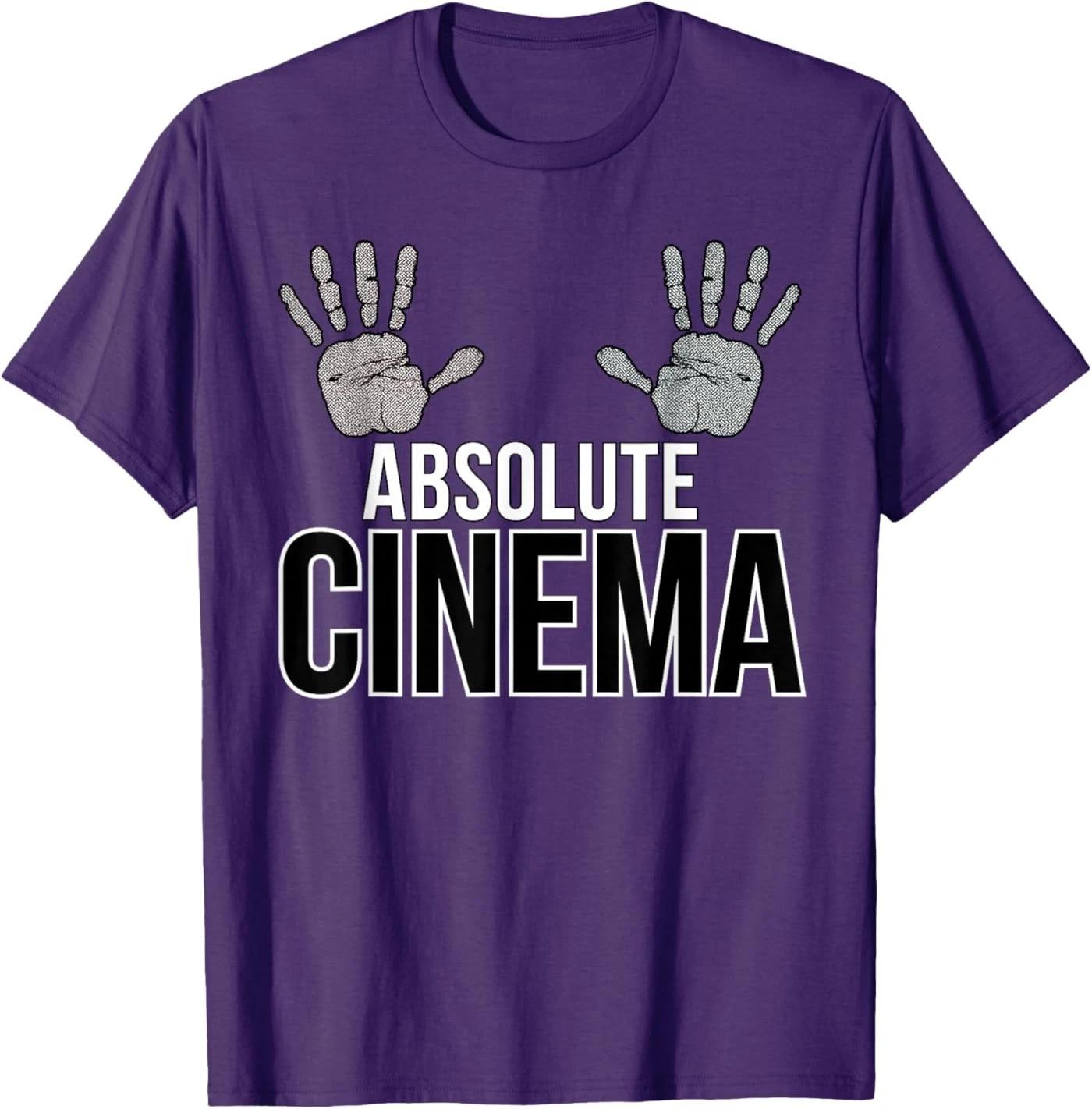 Absolute Cinema Movie Lover Film Buff Meme Graphic T-Shirt M