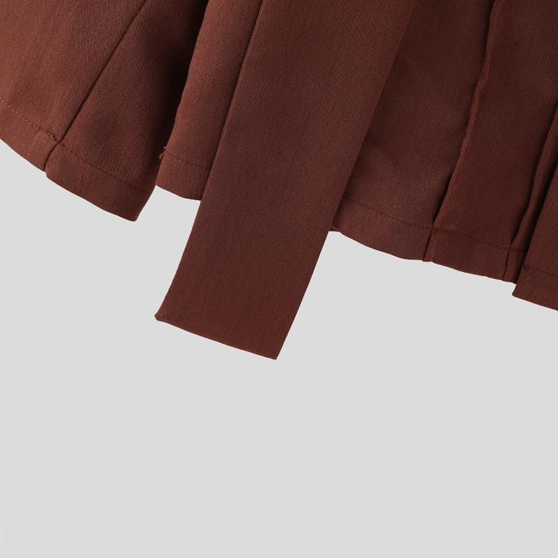 INCERUN Autumn Men Notched Lapel Long Sleeve Oversized Casual Thin Blazer Coats