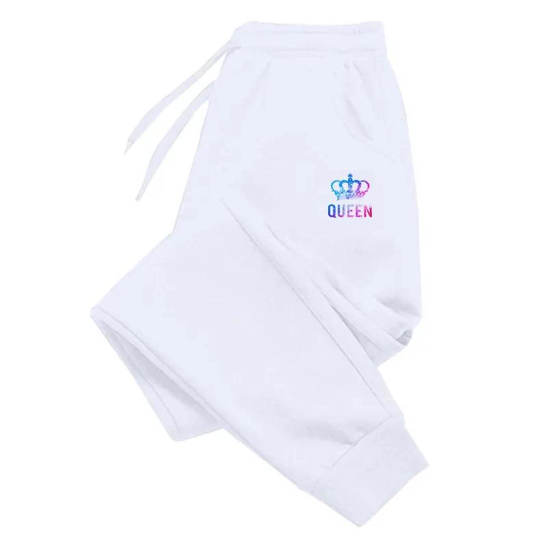Colored Queen Womens Sweatpants Casual Printing Jogging Fitness Sport Trousers Street Versatile High Quality Simplicity Pants