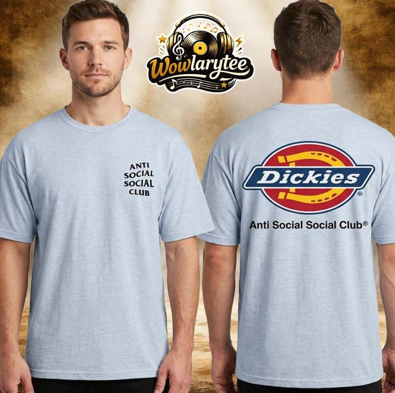 Anti Social Social Club X Dickies 2026 Spring And Summer Collection Unisex T-Shirt S