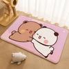 Kwai Anime Yier Bubu Floor Mat Floor Mat Soft Flannel Non-Slip Door  Rug for Living Room