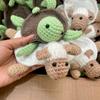 Table Protection Animal Cup Mat Non-slip Turtle Shaped Drinks Placemat Woven Water Cup Pad  Kitchen