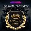 1Pcs For BYD Han Qin PLUS Yuan Pro Tang DM-i Song MAX Car Metal Wheat Ear Side Label Decorative Car Sticker