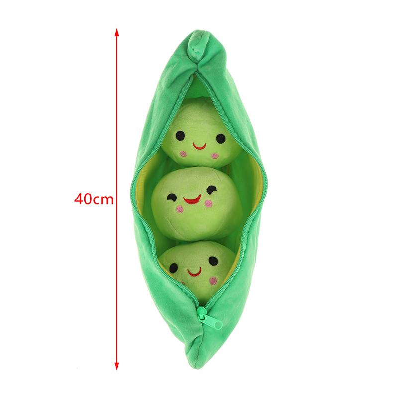 

Cute Bean 3 Peas In A Pod Plush Toy Soft Throw Sleeping Pillow Stuffed Toys Home Decortion
