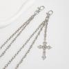 Pearl Cross Jeans Chain Zinc Zinc Zinc Alloy Punk Belt Chain Personality Metal Waist Chain  Female