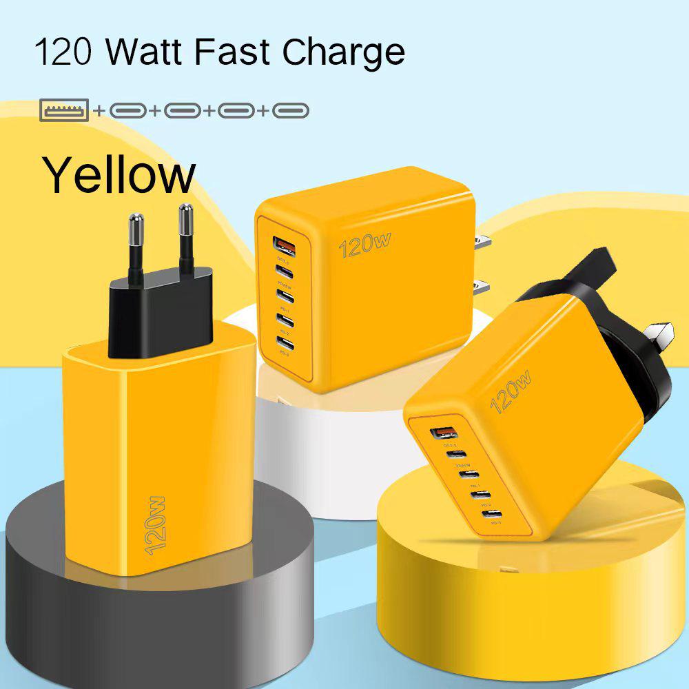 Cross-Border Hot Sale Type-C Charger with EU/UK Plug, PD+USB Multi-Port Adapter