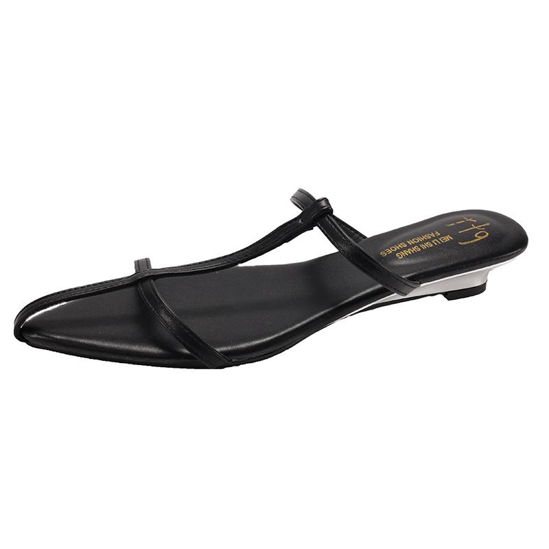 Fashion Women's Shoes Summer Narrow Band Heels Women Sandals Fashionable Pointed Toe Toe Jump Pump Stripper Party Women's Slippers