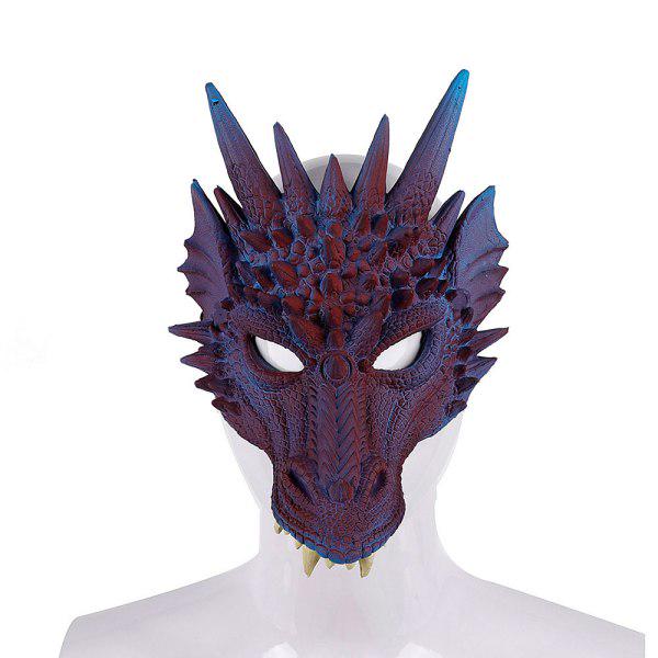 Halloween Cosplay Maskerad Ansiktsmask 4D Drakmask Cosplay Kostym Jul Karneval Festtillbehör