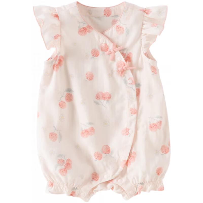 

DAVE & BELLA Baby Girls Chinese Style Lyocell Summer Romper 59cm