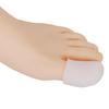 Pair Of Silicone Gel Reusable Washable Toe Caps Pain Reliever FIT FOR Adult Big White