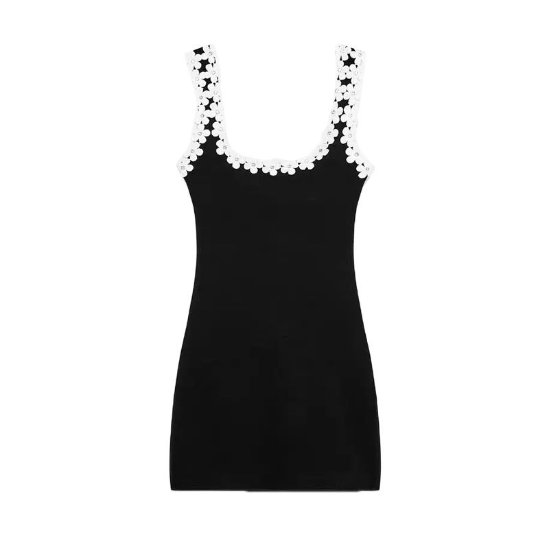 

Летнее женское платье с цветочным декором, на плечевых бретелях, с круглым вырезом, слегка зрелое, короткое, без рукавов 5584209 5584137 Black L