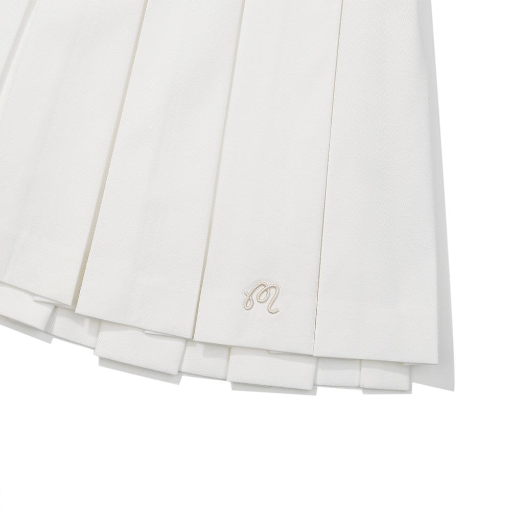 MALBON GOLF Double Pleated Skirt White (Woman)