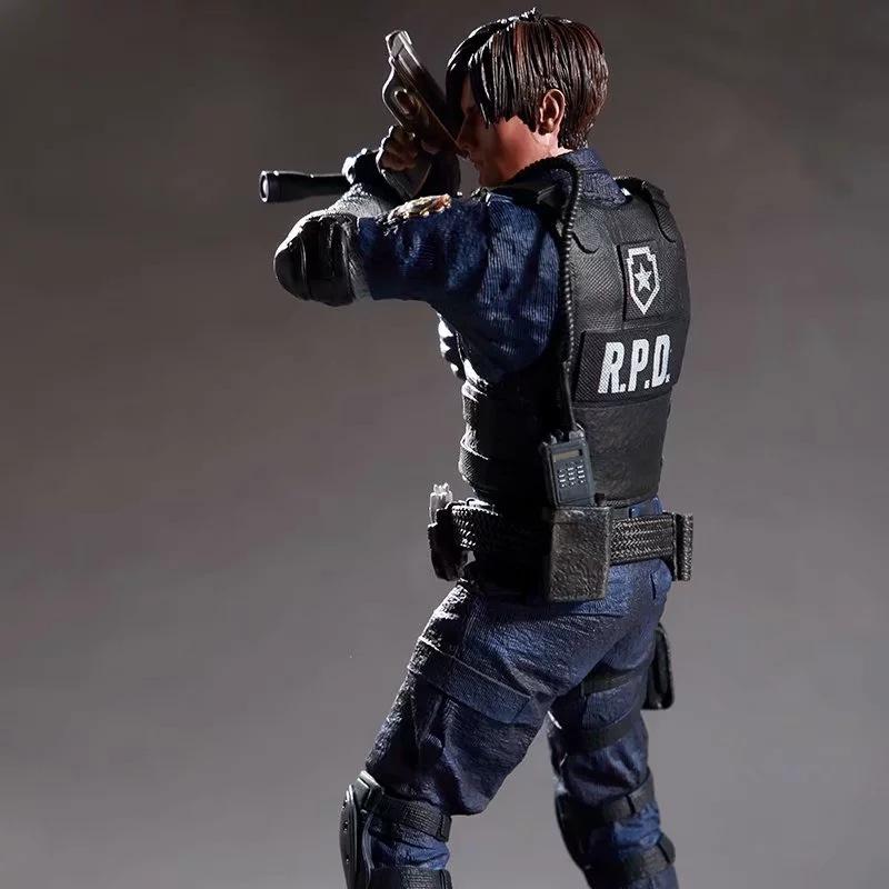 32cm Limited Edition 1/6 Scale Leon Rpd Uniform Action Figure Boxed Collectible Model Desktop Ornament Designed For Activity Fans
