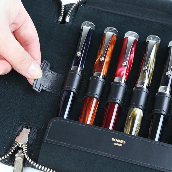 Romeo Croco Embossed Collection Stifteetui 6 (für Stifte)